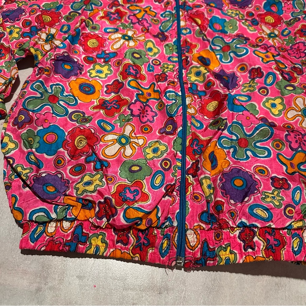 Vintage Colorful Floral Windbreaker - Picture 2 of 8